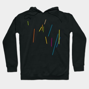 minimal abstract stripes Hoodie